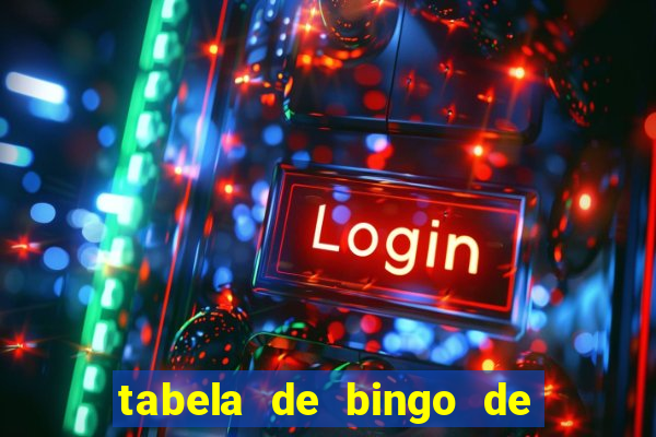 tabela de bingo de 1 a 100